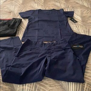 New scrubs nurse mates navy blue xs-sm